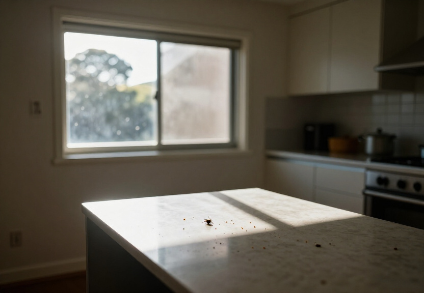Rodent droppings in a Kyle Bay roof space